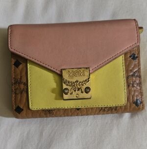 MCM| Colorblock Leather Wallet